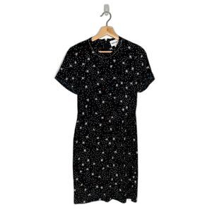 Bimba Y Lola Star Print Short Sleeve Mini Dress Sz Small